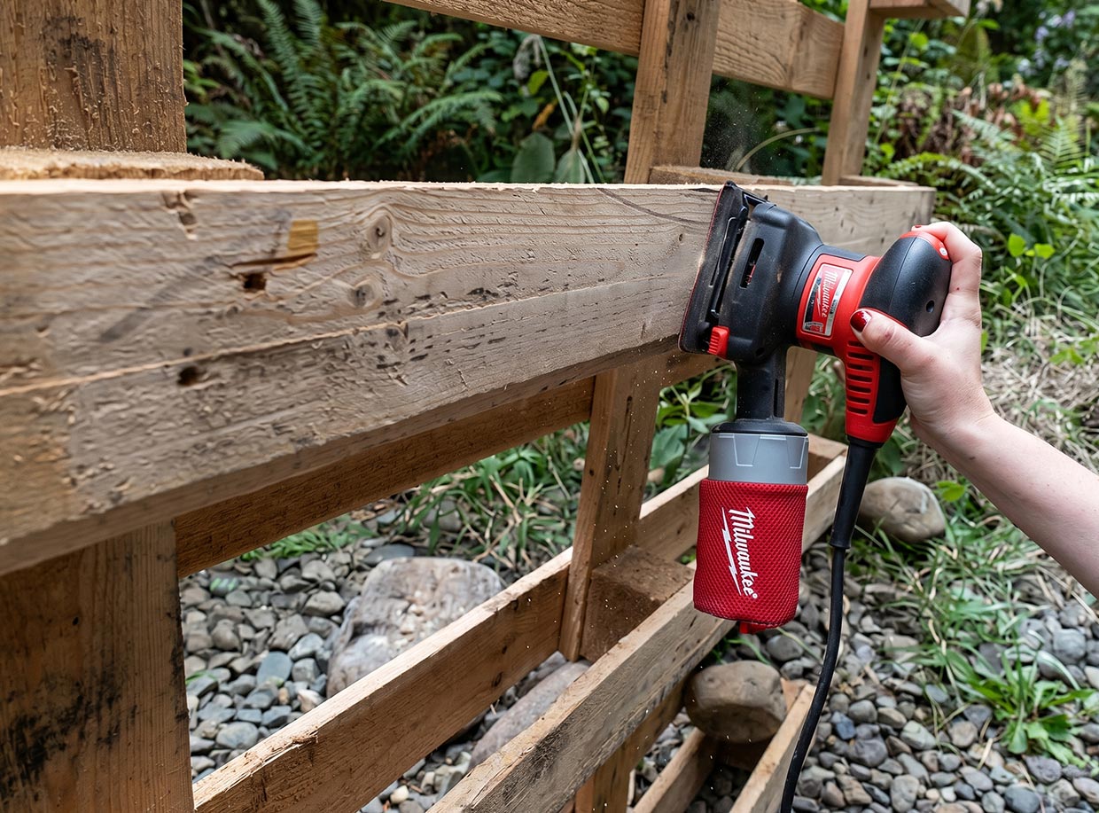 Transforma una estiba en madera en un elemento de decoración