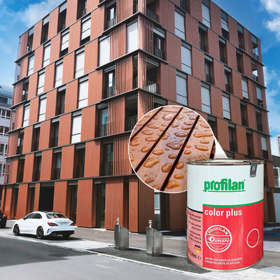Profilan Color Plus | Recubrimiento (Lasur) Para Protección De Madera En Exteriores | Para Fachadas, Puertas, Ventanas y Pérgolas | Base Solvente