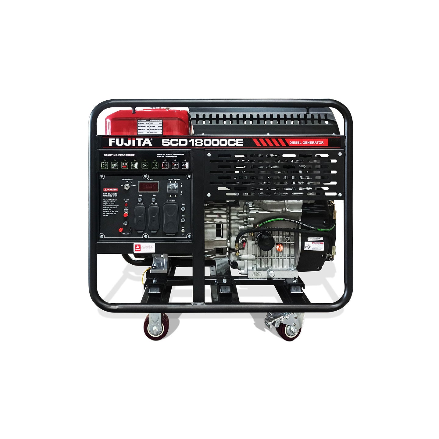 Generador De Energía Diesel De 16 kW GSCD18000CE Fujita| 15.000 W | Monofoásico (Copia)