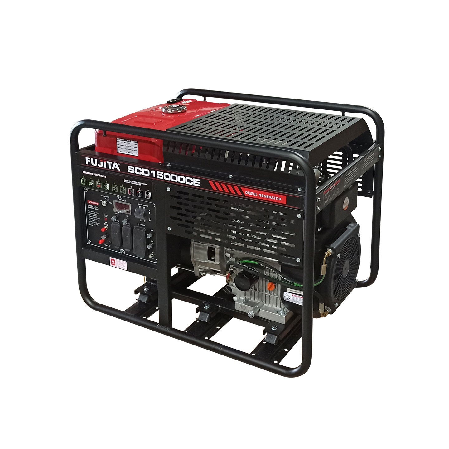 Generador De Energía Diesel De 13 kW GSCD15000CE Fujita| 12.000 W | Monofoásico