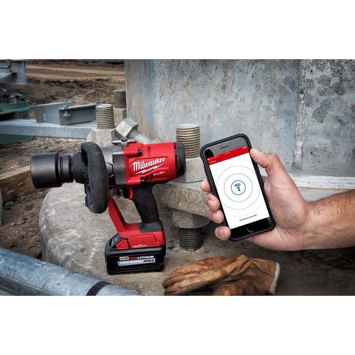 Llave De Impacto Inalámbrica Milwaukee De 1" Pulg. MW286722 | M18 One Key | 2 Baterías y Cargador