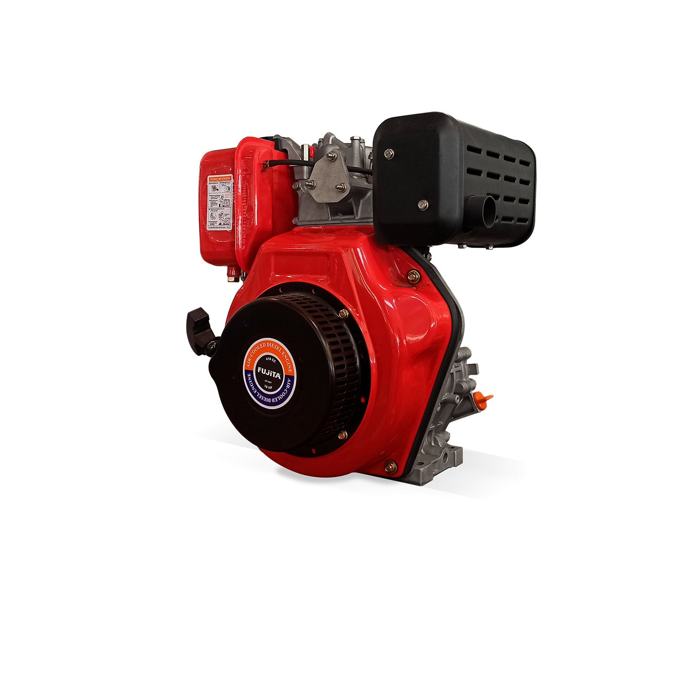Motor A Diésel De 10 HP CP186F Fujita | 418 CC | 4 Tiempos | Cuña 25 mm