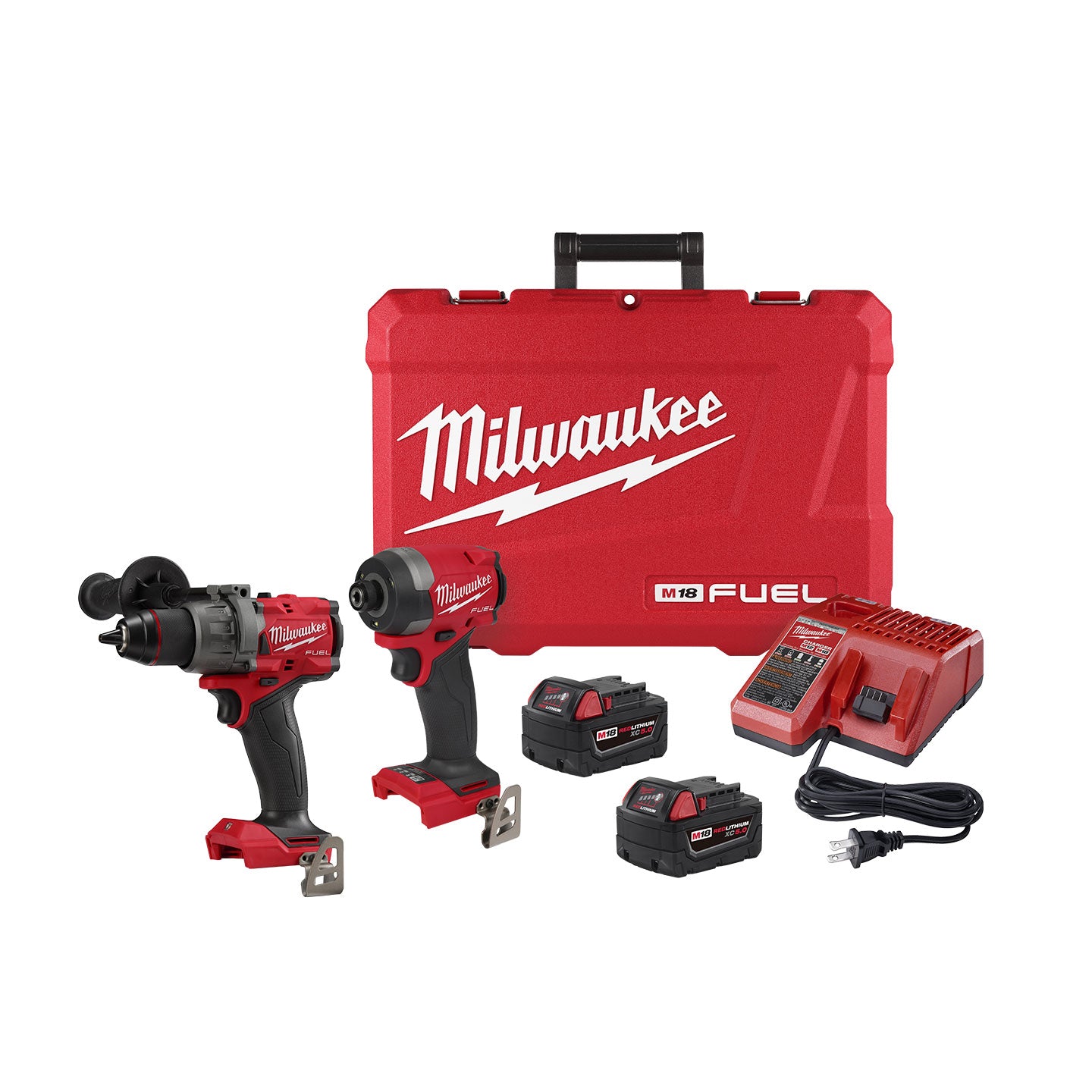 Combo Taladro Percutor Y Atornillador De Impacto Inalámbricos Milwaukee
