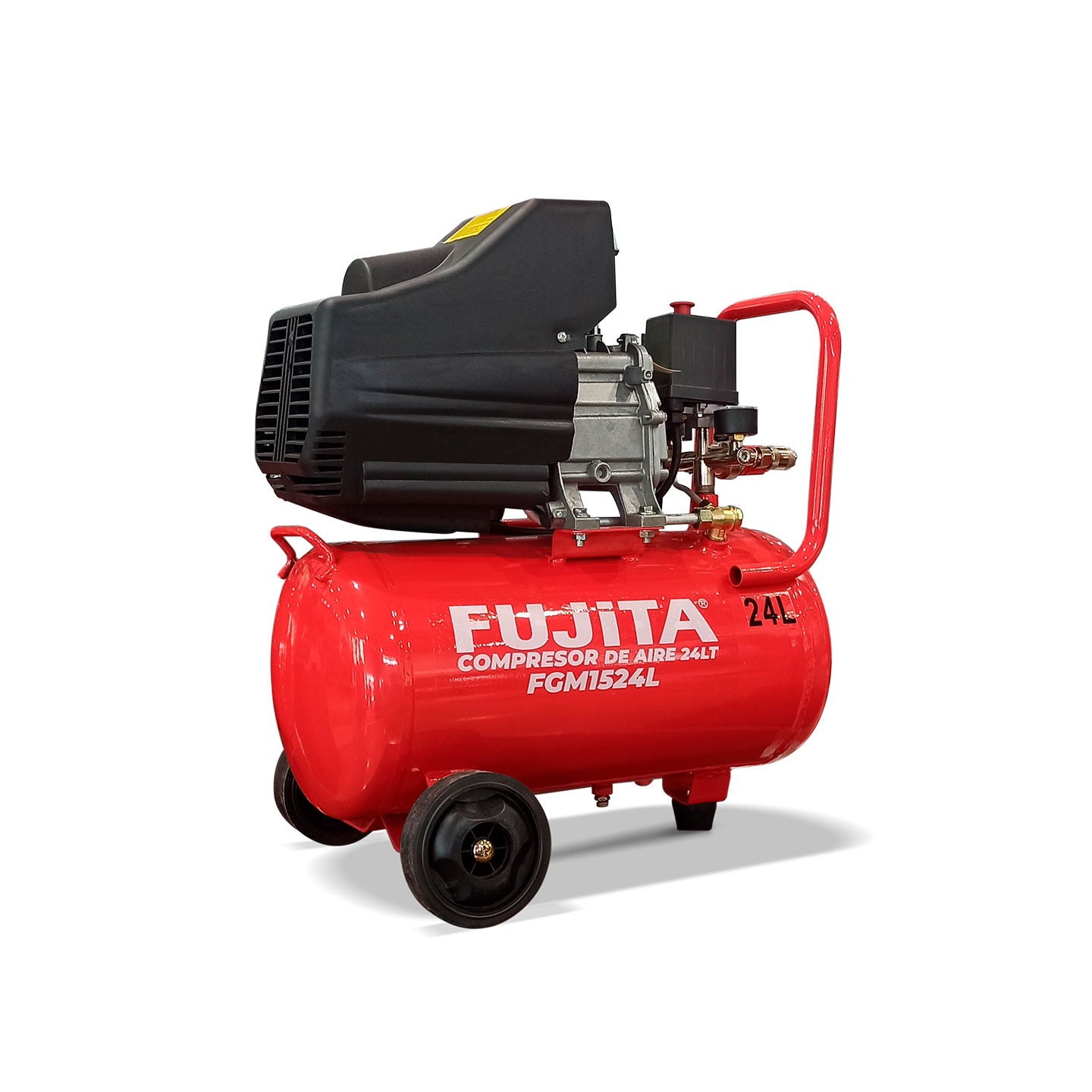 Compresor de Aire De 2.0 HP Fujita Tanque de 24 Litros 120 PSI
