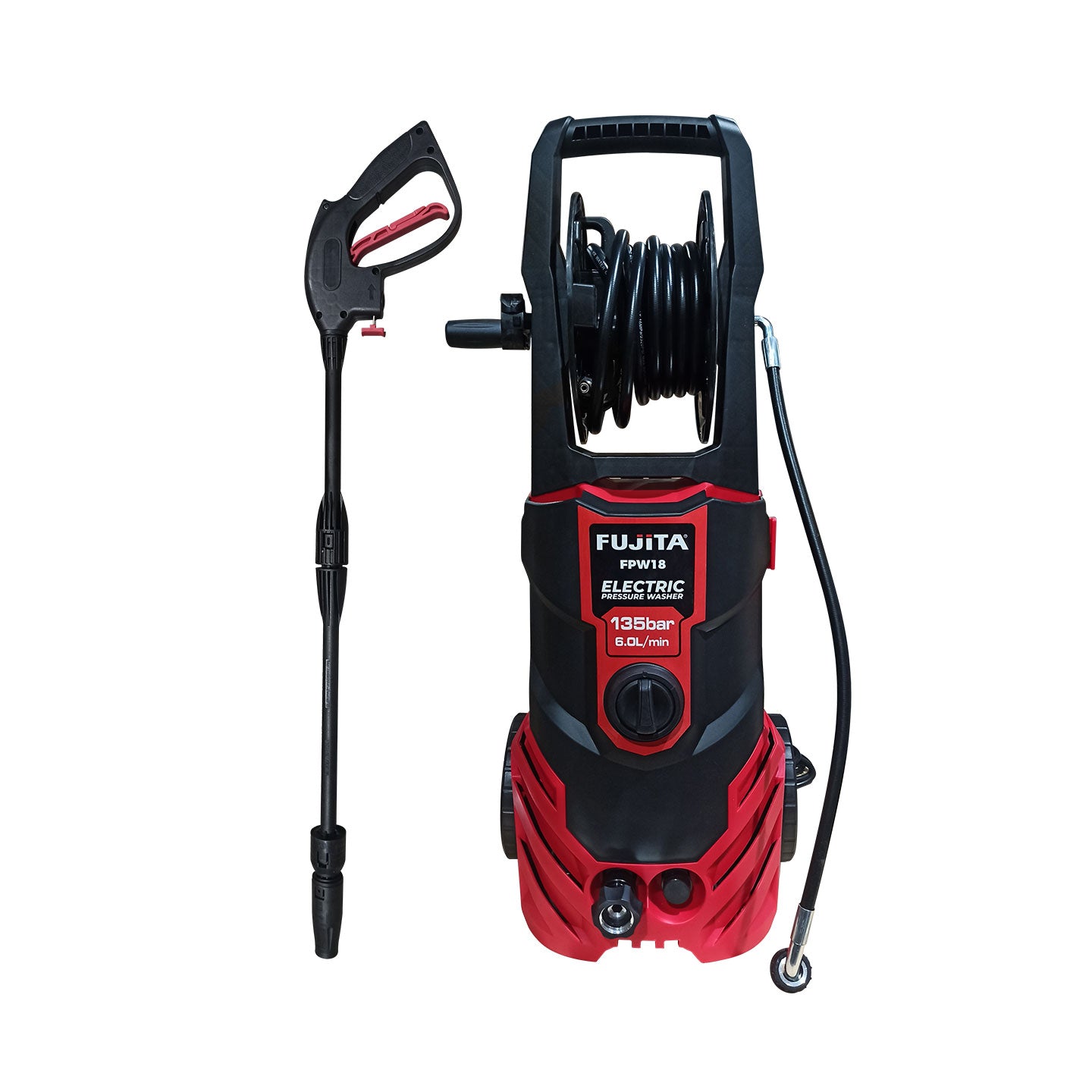 Hidrolavadora Eléctrica De 1800W FPW18 Fujita | 1960 PSI | 6.0 L/Min | Alta Presión