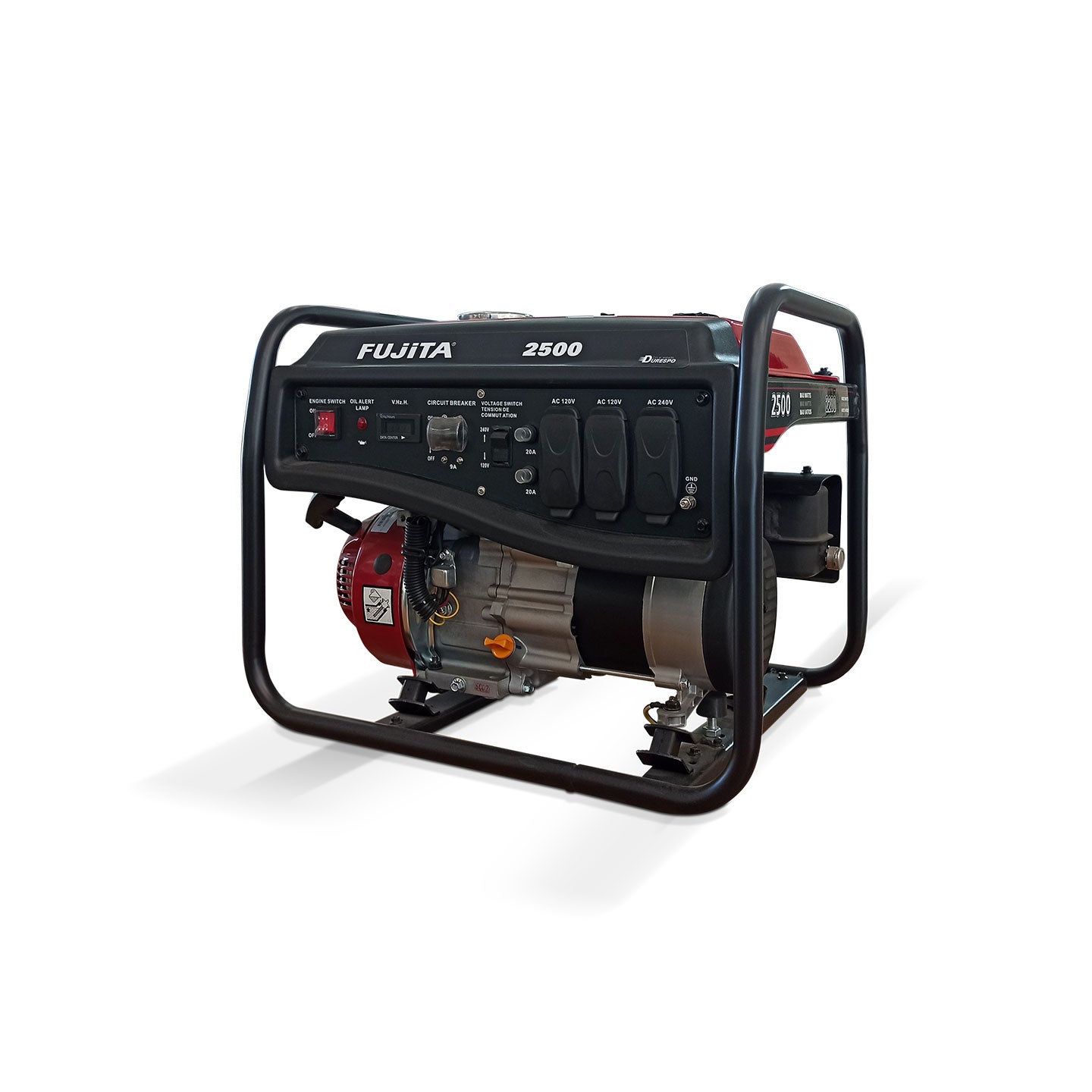 Generador De Energía A Gasolina De 2.500W GD2500 Fujita| 2.2 Kw | Monofásico