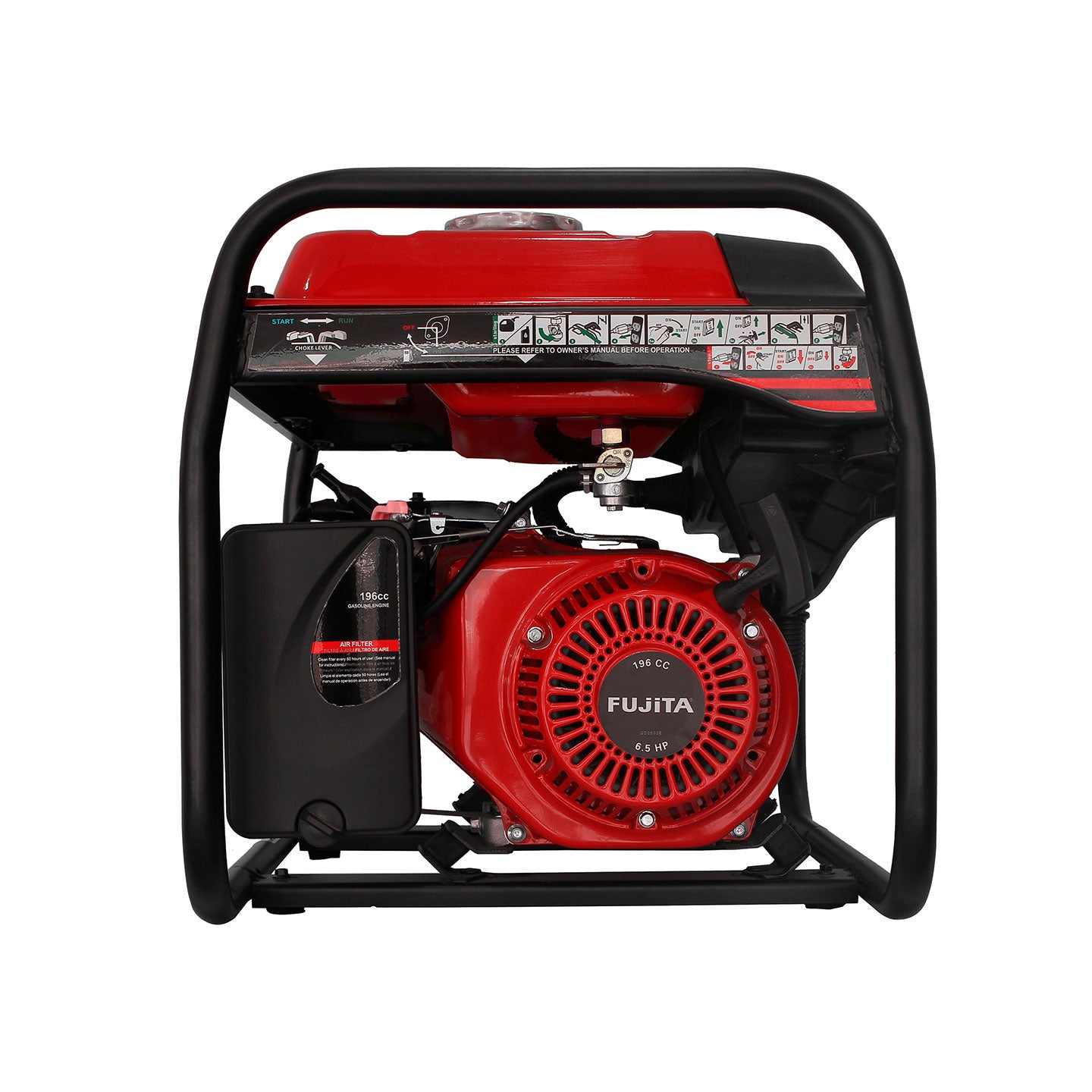 Generador De Energía A Gasolina De 2.500W GD2500 Fujita| 2.2 Kw | Monofásico