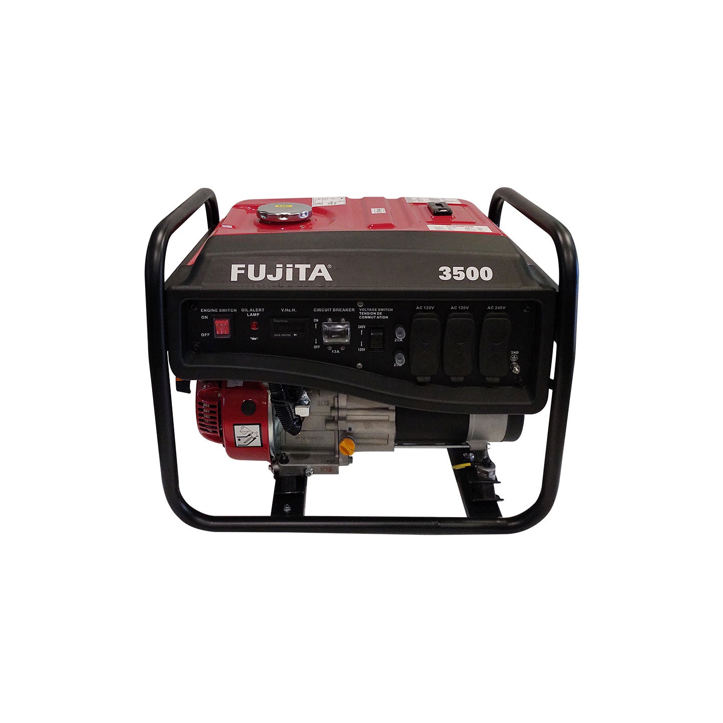 Generador De Energía A Gasolina De 3.500W GD3500 Fujita| 3.2 Kw | Monofásico