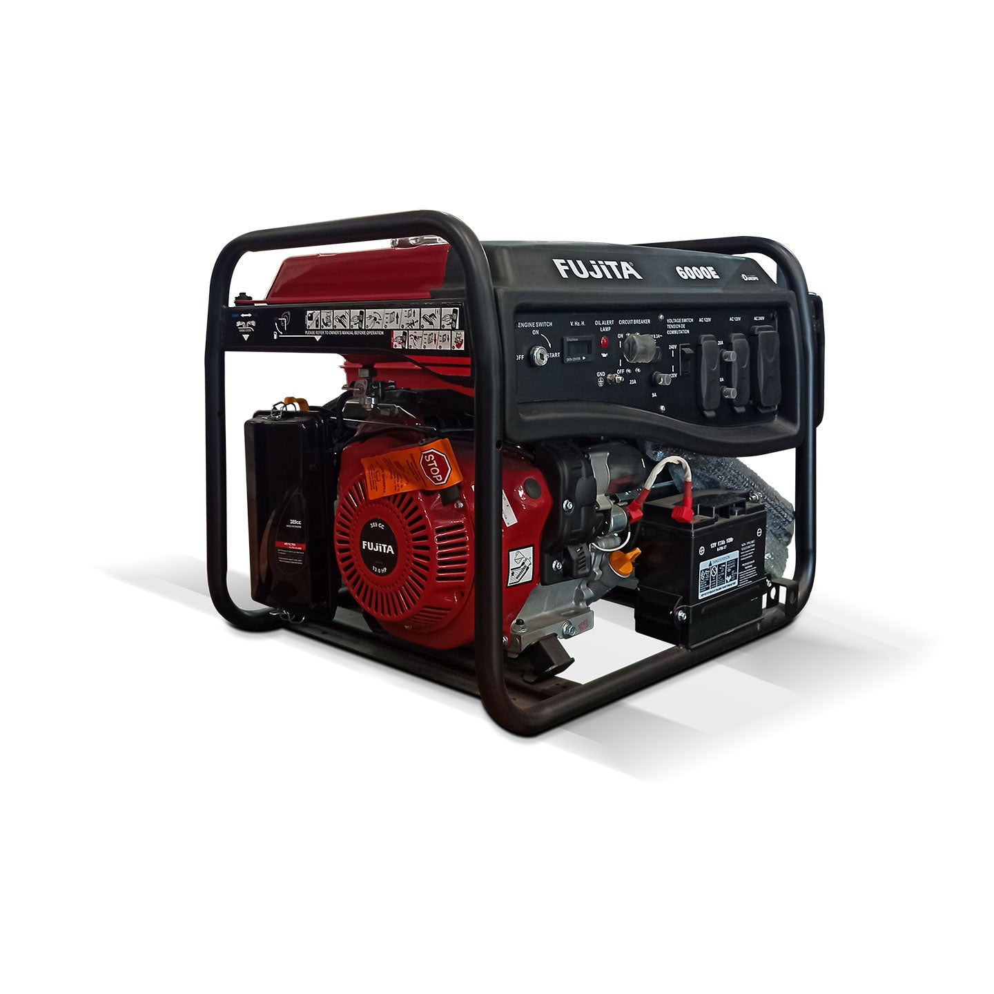 Generador De Energía A Gasolina De 6.000W GD6000E Fujita| 5.2 Kw | Monofásico