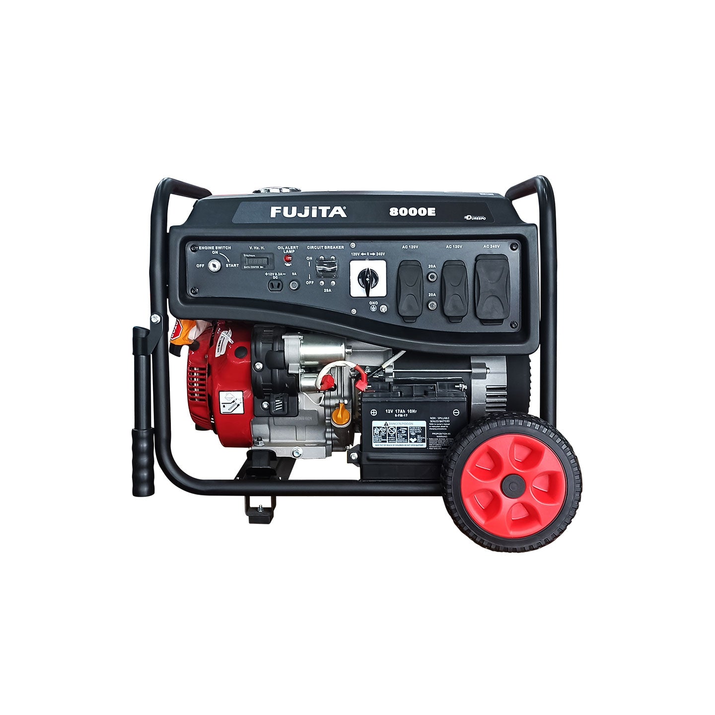 Generador De Energía A Gasolina De 7.500W GD8000E Fujita| 7.0 Kw | Monofásico