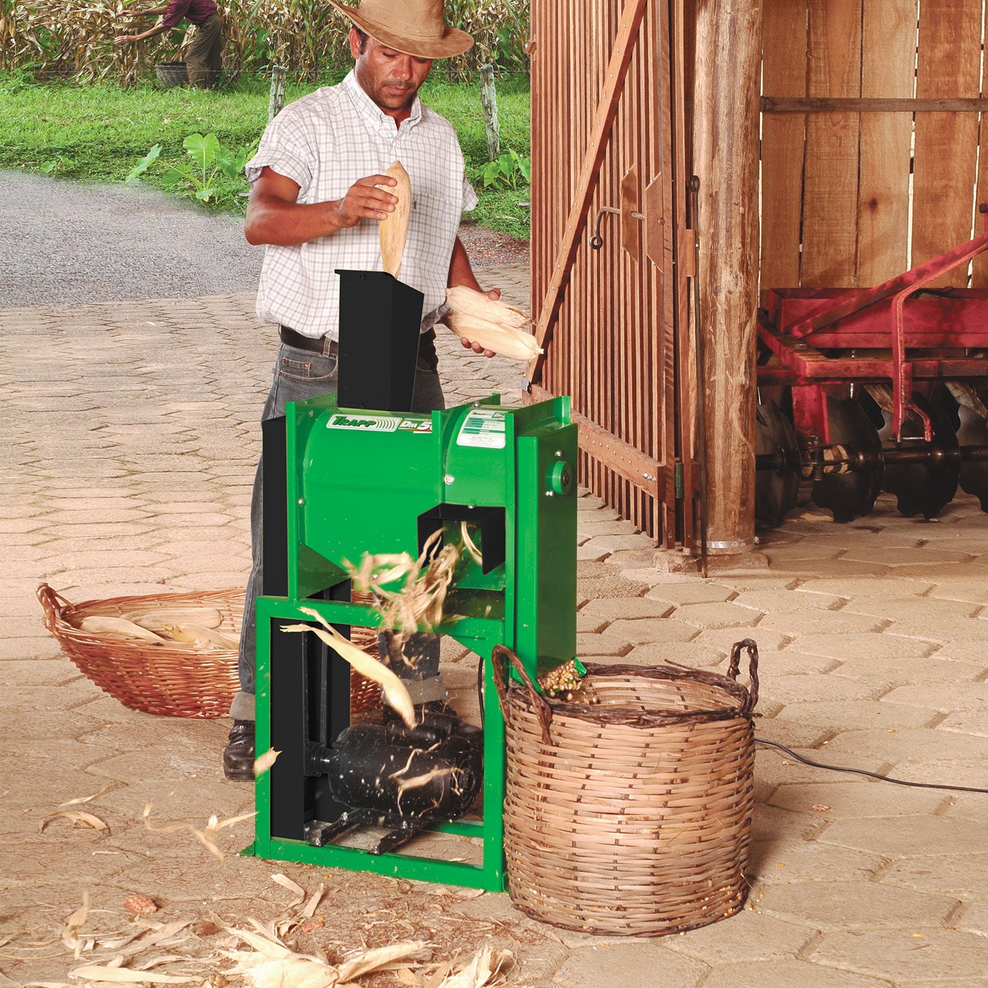 Desgranadora de Maíz JTDM50G TRAPP Para A Gasolina De 6.5 HP | Producción 600 Kg/h | Alta Eficiencia | Sin Motor