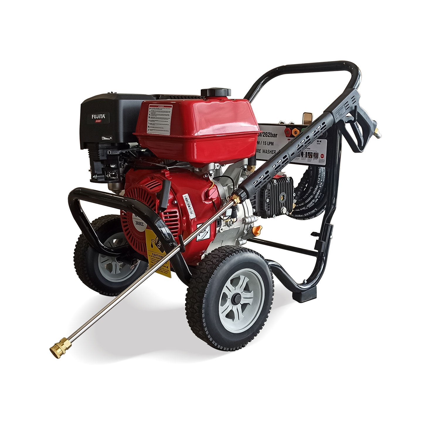 Hidrolavadora A Gasolina De 13 HP LHIDROG13 Fujita | 3800 PSI | 13.2 L/min | Alta Presión
