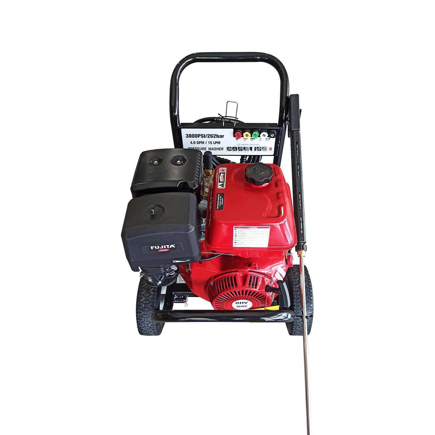 Hidrolavadora A Gasolina De 13 HP LHIDROG13 Fujita | 3800 PSI | 13.2 L/min | Alta Presión