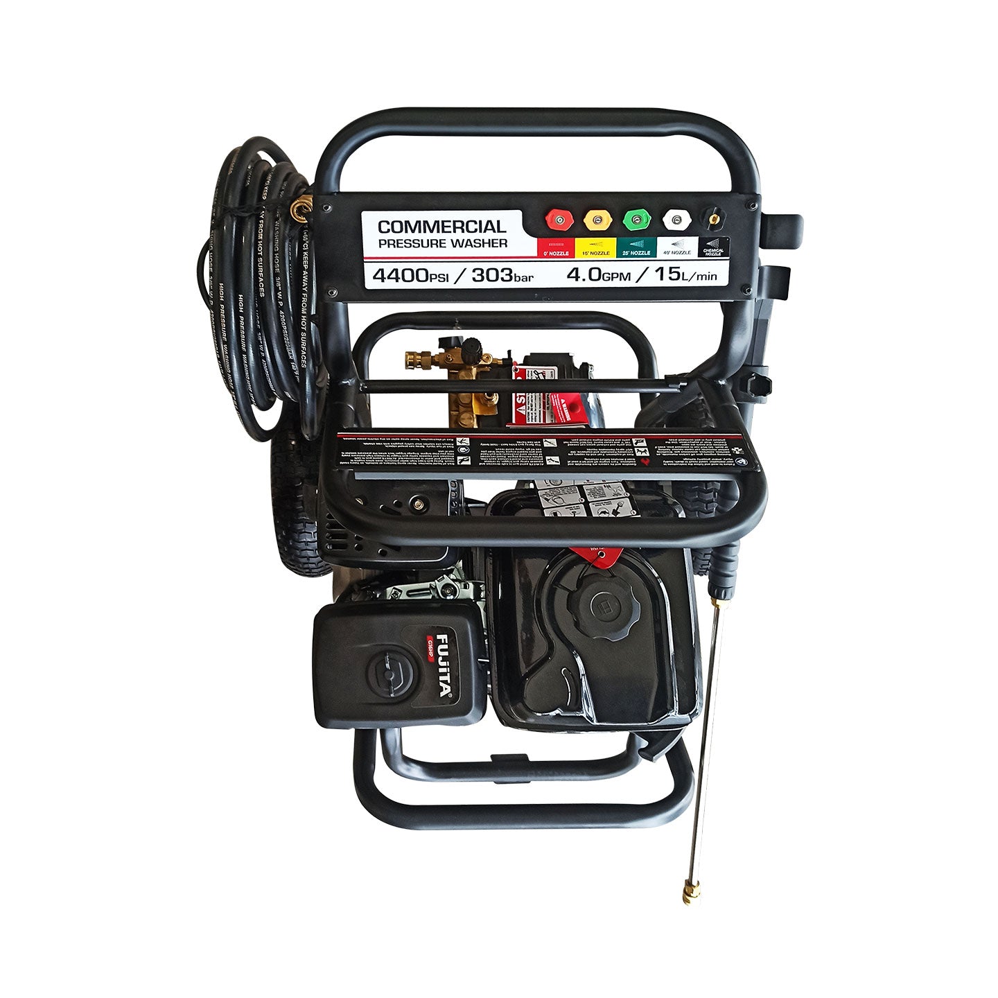 Hidrolavadora A Gasolina De 16 HP LHIDROG16 Fujita | 4400 PSI | 15.2 L/min | Alta Presión