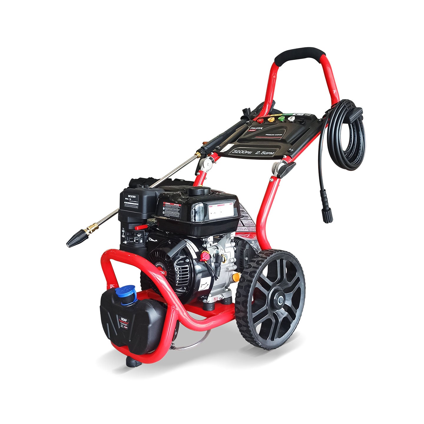Hidrolavadora A Gasolina De 7.5 HP LHIDROG75 Fujita | 3200 PSI | 9.5 L/min | Alta Presión