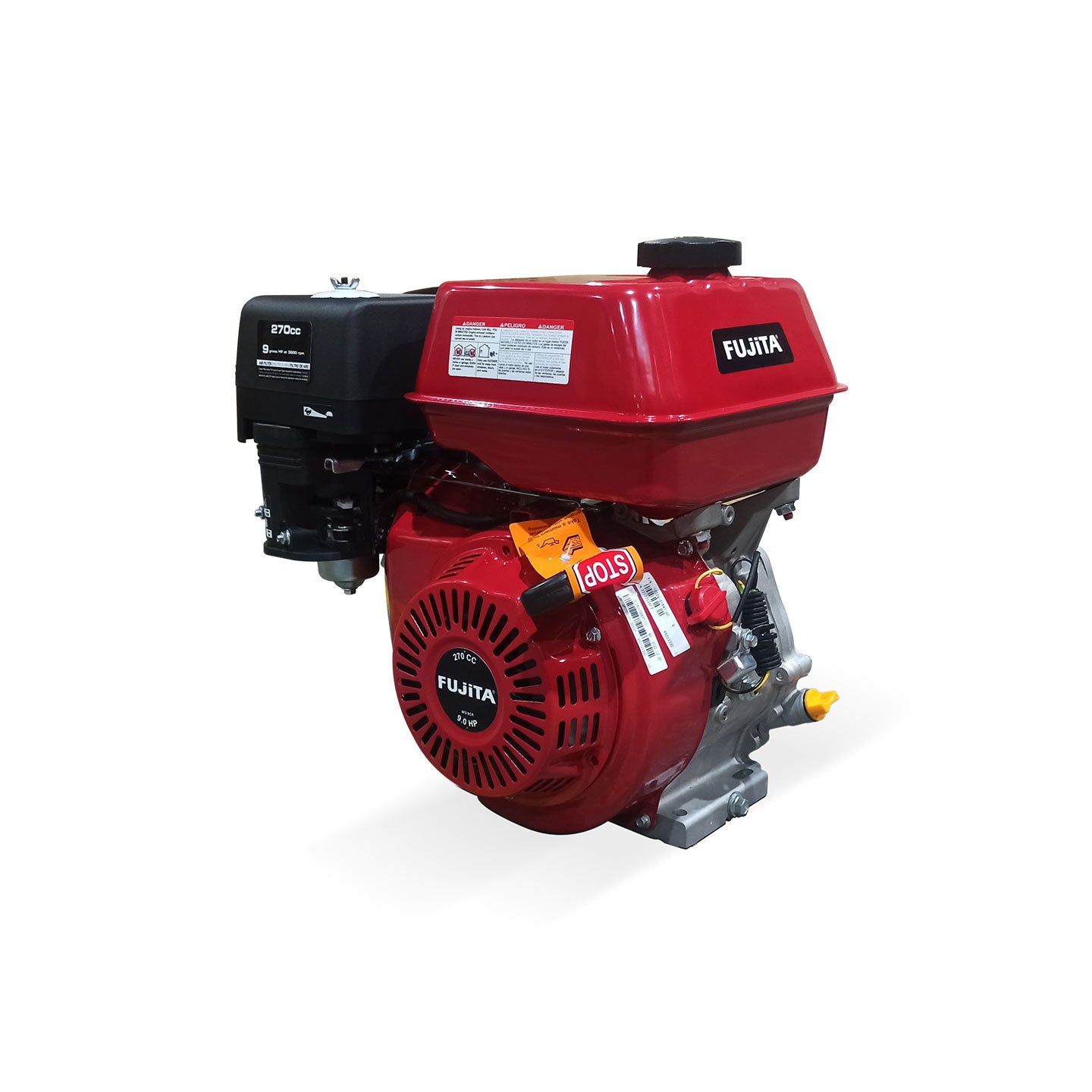 Motor A Gasolina De 9.0 HP MD9CR Fujita | 270 CC | 4 Tiempos | Cuña/Rosca 1"