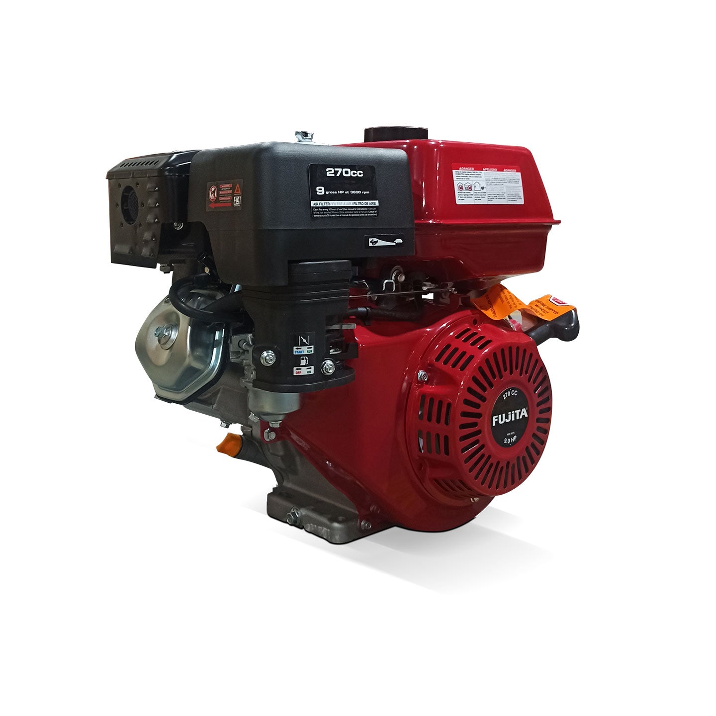 Motor A Gasolina De 9.0 HP MD9CR Fujita | 270 CC | 4 Tiempos | Cuña/Rosca 1"