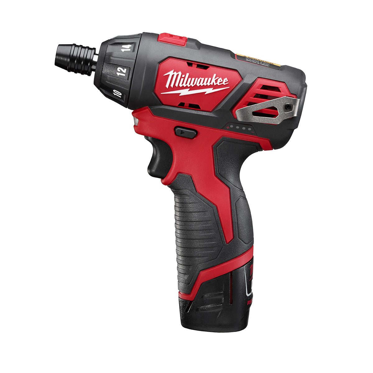 Atornillador Hexagonal Inalámbrico Milwaukee De 1/4" Pulg. MW240122 | M12 | 2 Baterias y Cargador