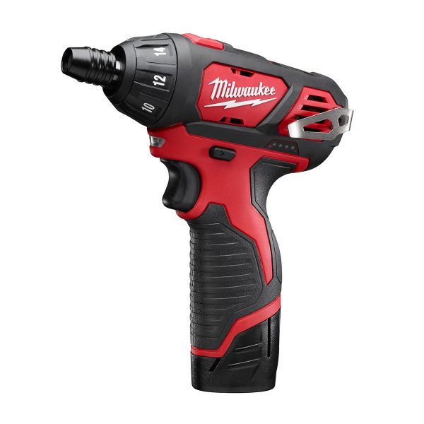 Atornillador Hexagonal Inalámbrico Milwaukee De 1/4" Pulg. MW240122 | M12 | 2 Baterias y Cargador