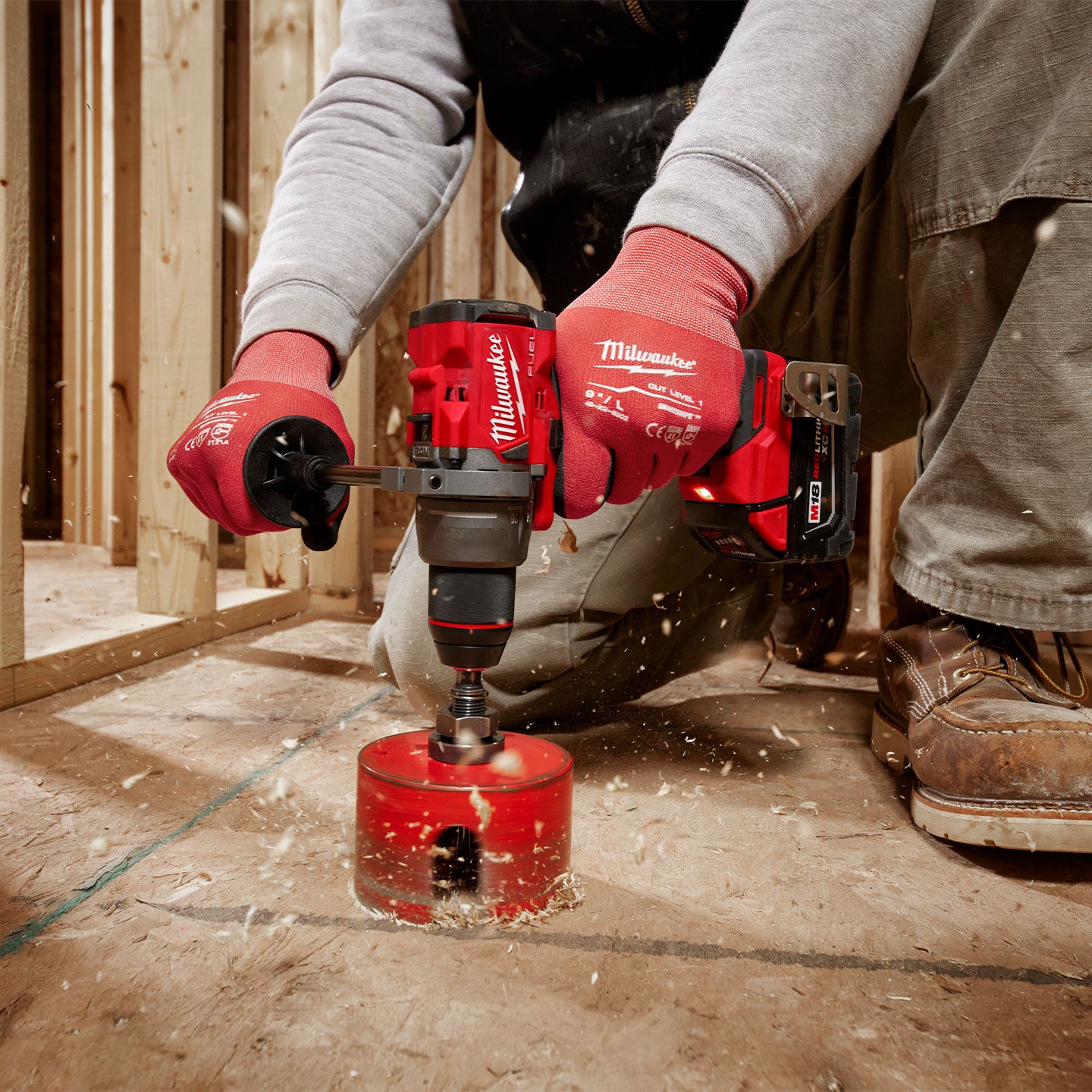 Taladro Percutor/Atornillador Inalámbrico Milwaukee De 1/2" Pulg. MW290422 | M18 Fuel | Dos Baterías y Cargador