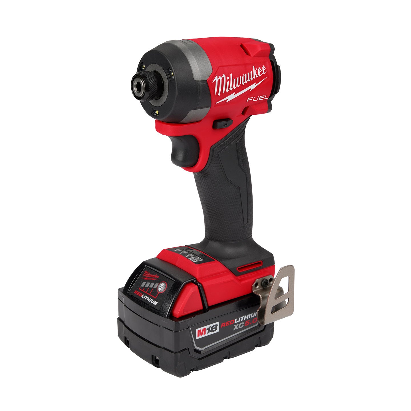 Atornillador De Impacto Hexagonal Inalámbrico Milwaukee De 1/4" Pulg. MW295322 | M18 Fuel | 2 Baterías y Cargador
