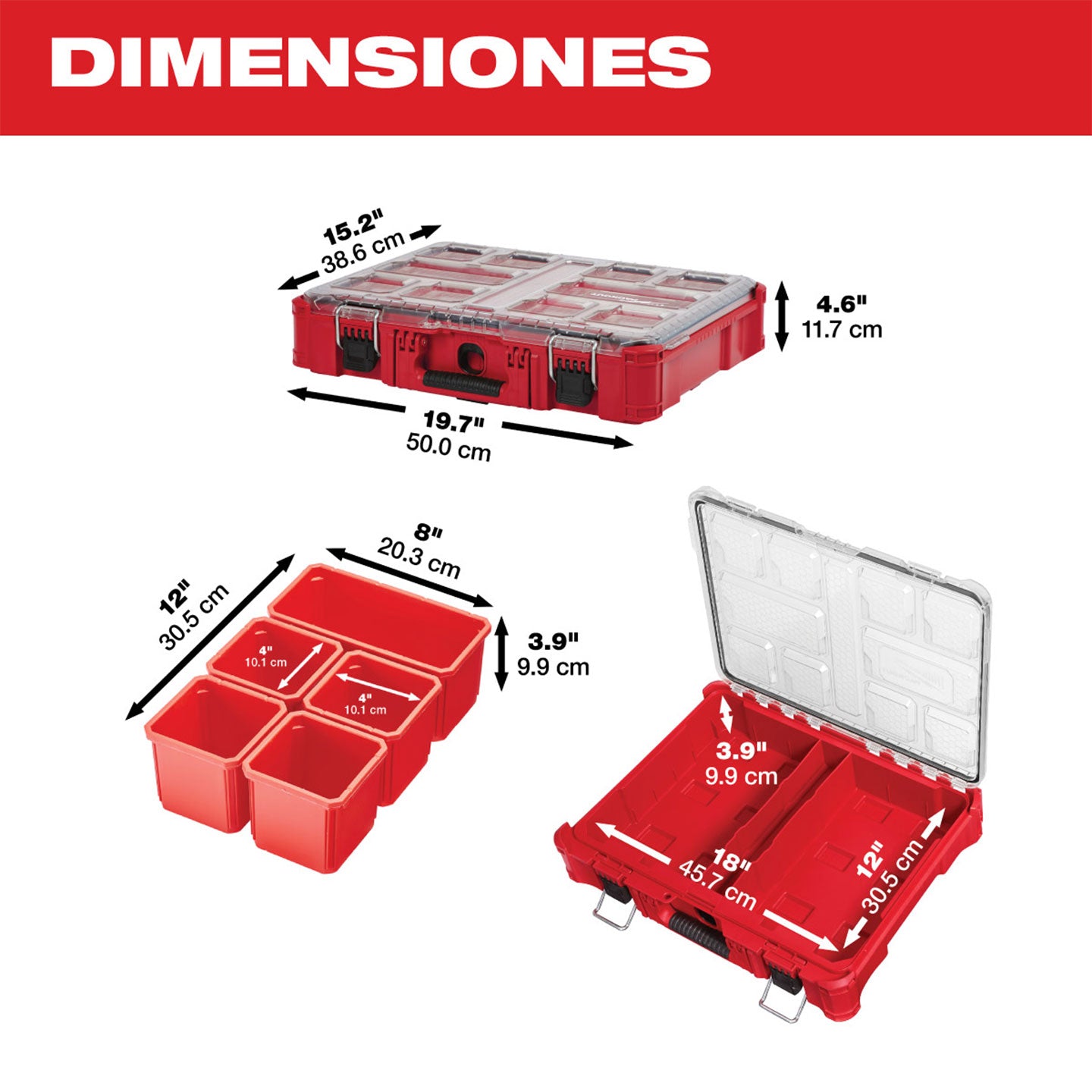 Maleta Organizadora Milwaukee MW48228430
