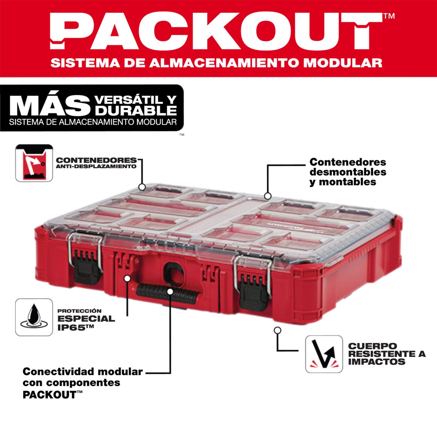 Maleta Organizadora Milwaukee MW48228430
