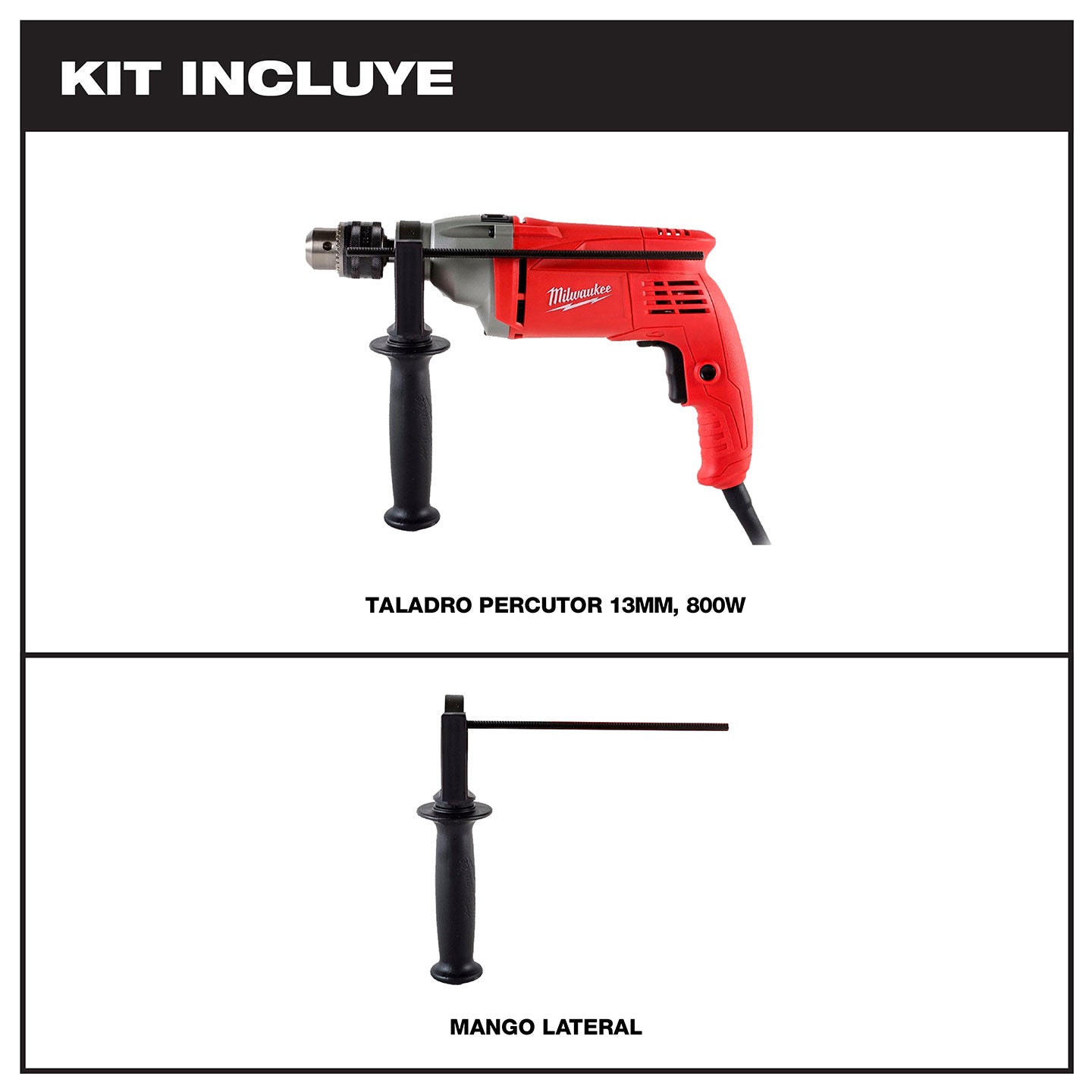Taladro Percutor Milwaukee De 1/2" Pulgadas MW537520 | 900W | Potencia Superior