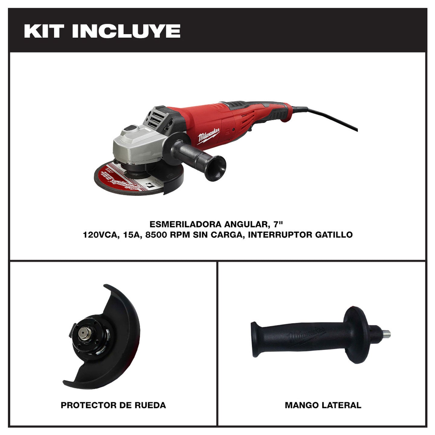 Pulidora Milwaukee De 7" Pulgadas MW608630 | 2100W | Potencia y Eficiencia