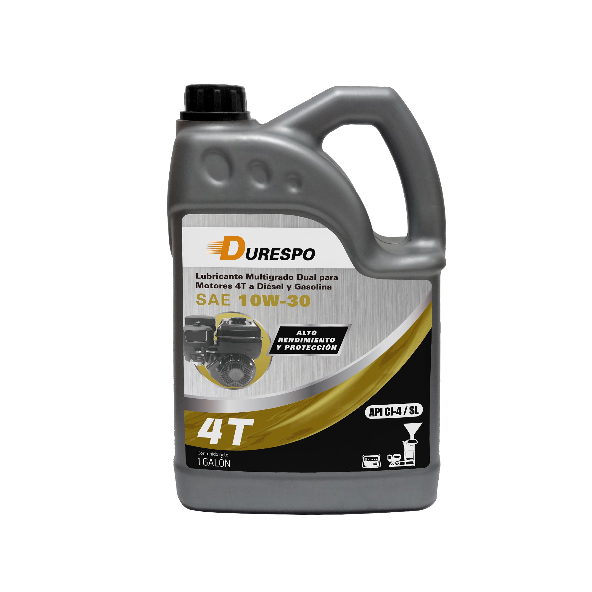 Lubricante Multigrado Para Motores 4T a Gasolina y Diesel | SAE 10W30 | Marca Durespo