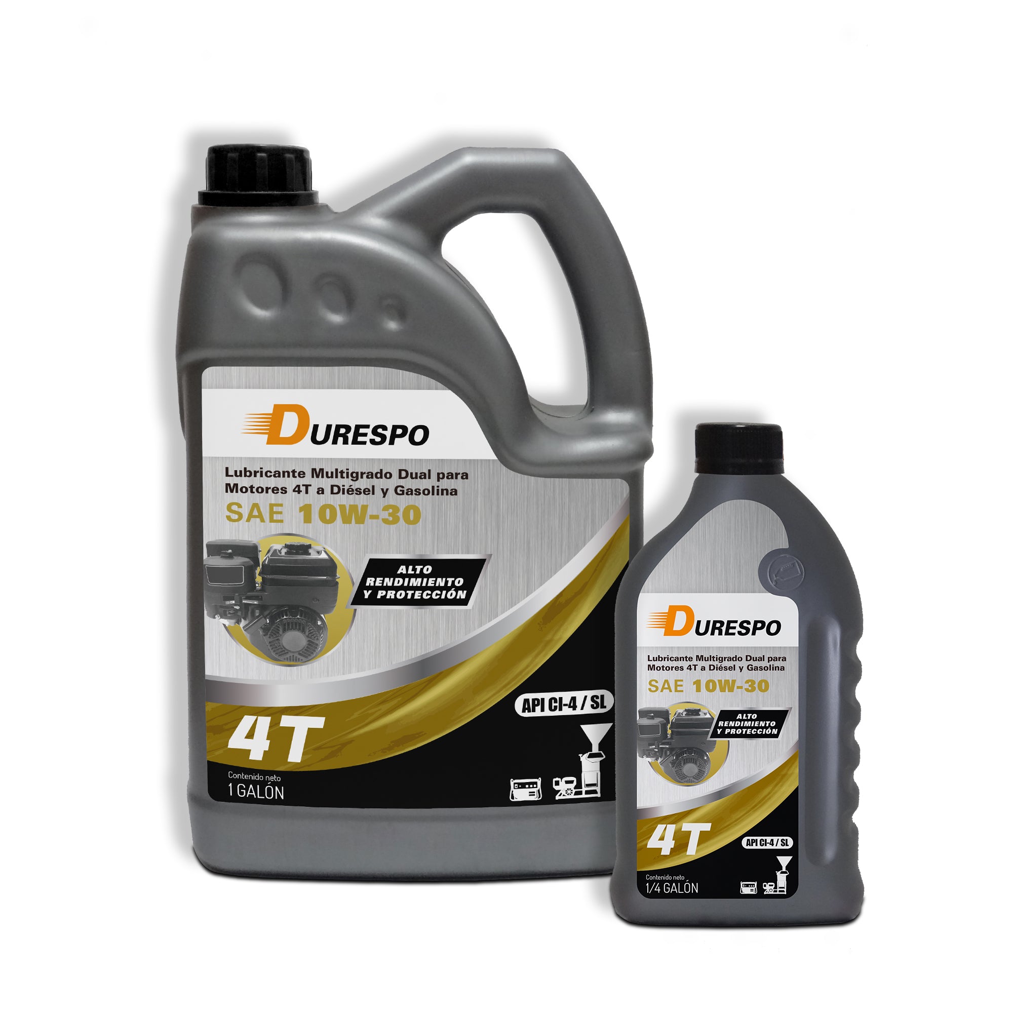 Lubricante Multigrado Para Motores 4T a Gasolina y Diesel | SAE 10W30 | Marca Durespo