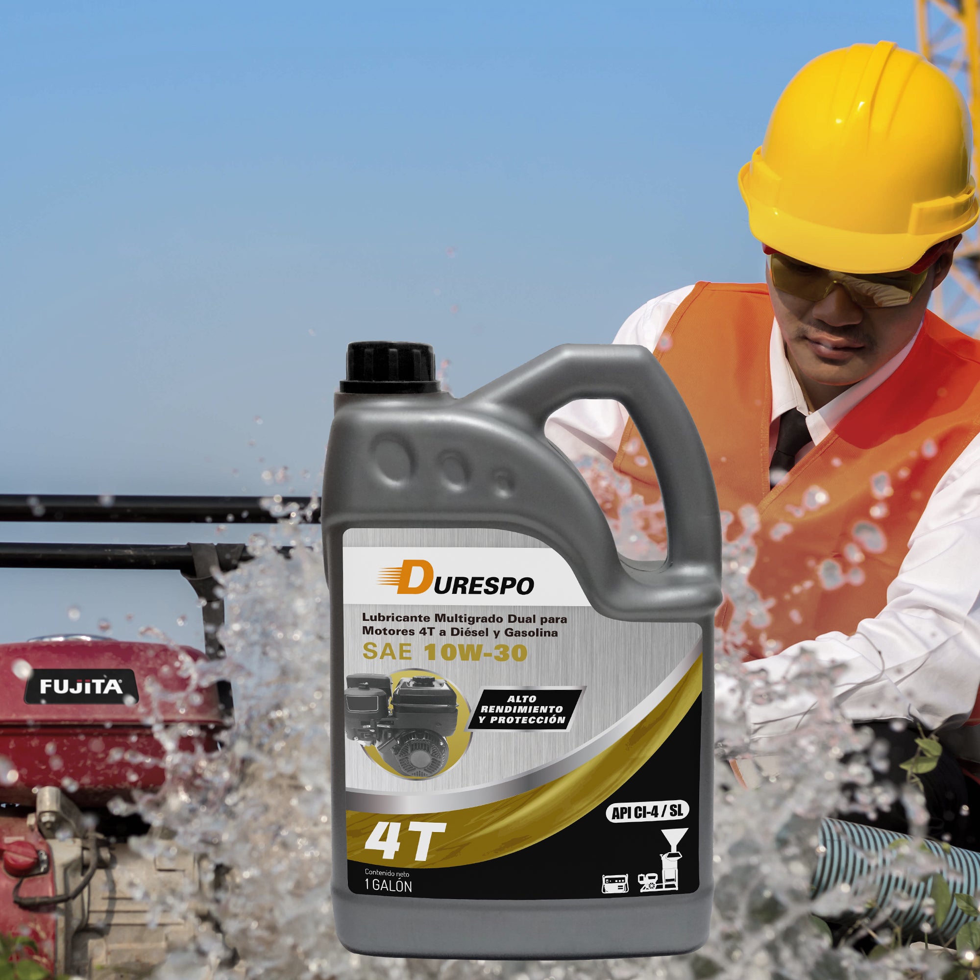 Lubricante Multigrado Para Motores 4T a Gasolina y Diesel | SAE 10W30 | Marca Durespo
