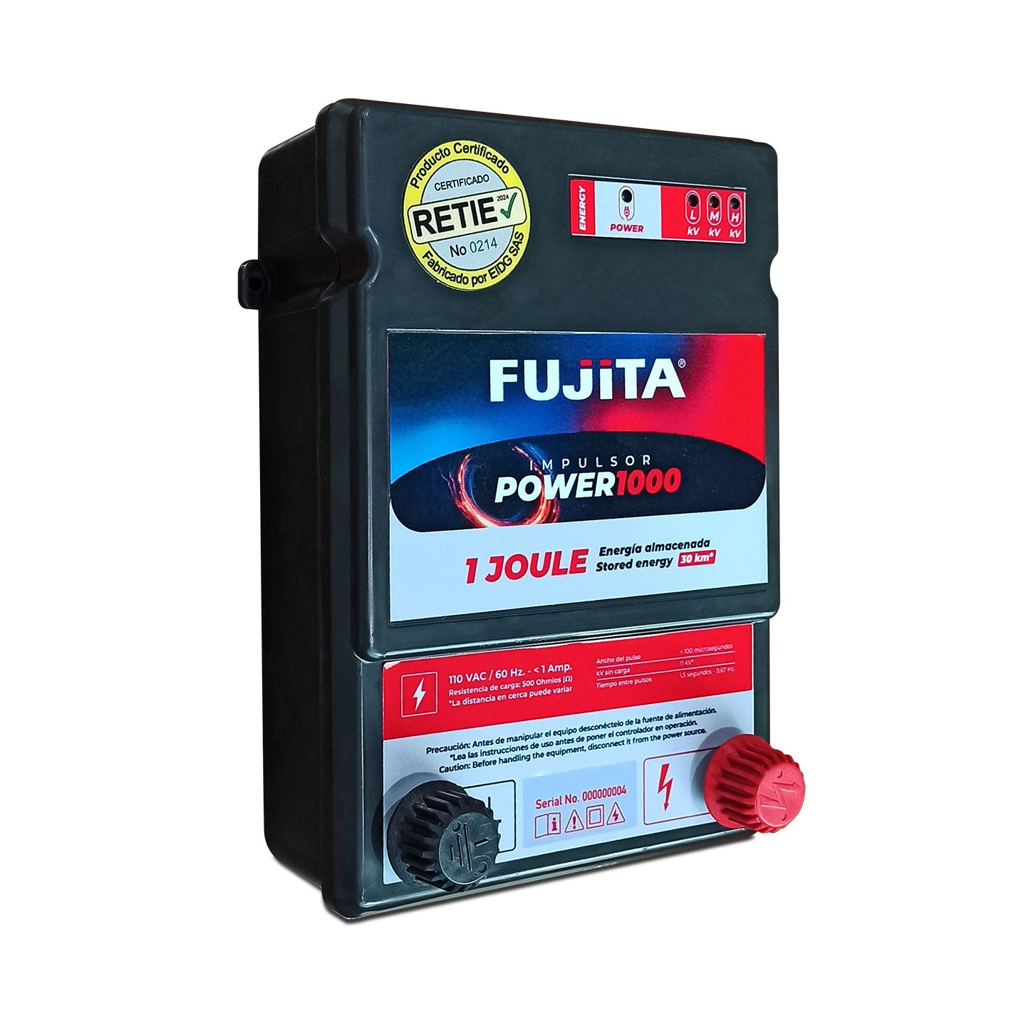 Impulsor Para Cercas Eléctricas Fujita de 1 Joule | 30 Km | ZPOWER1000
