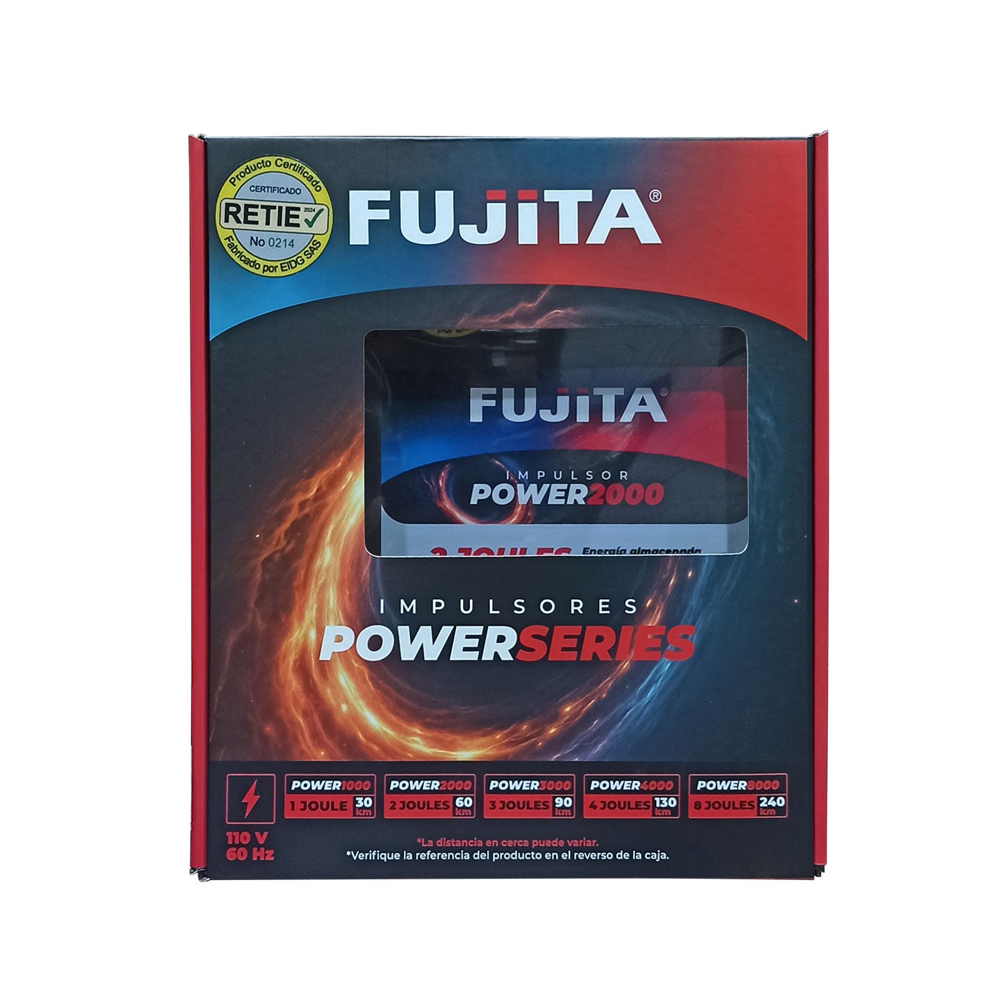 Impulsor Para Cercas Eléctricas Fujita de 2 Joules | 60 Km | ZPOWER2000