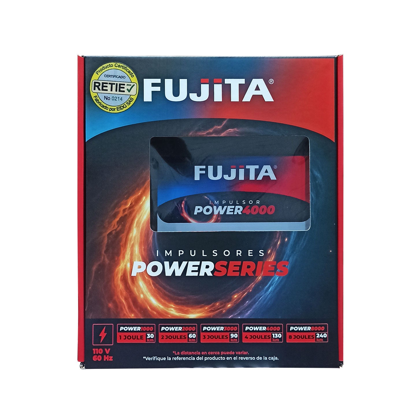 Impulsor Para Cercas Eléctricas Fujita de 4 Joules | 130 Km | ZPOWER4000