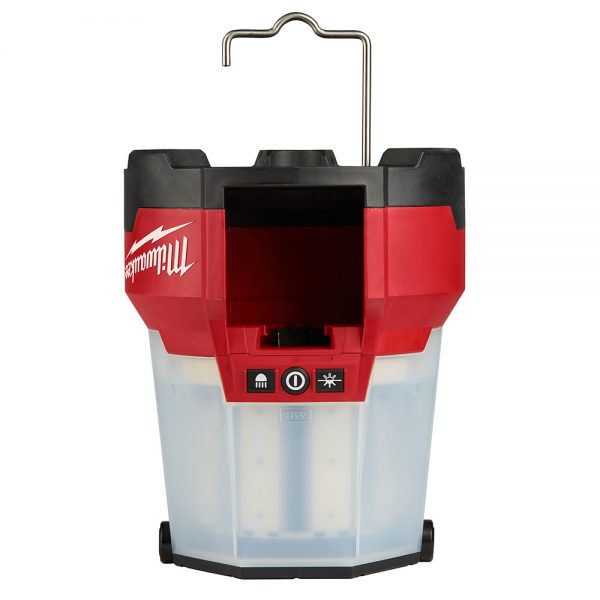M18™ 18-voltios, linterna iluminacion 360 grados 2145-20 Milwaukee RADIUS™ 4400 lumens alta definicion, alimentación AC/DC sin batería - Imagen 3