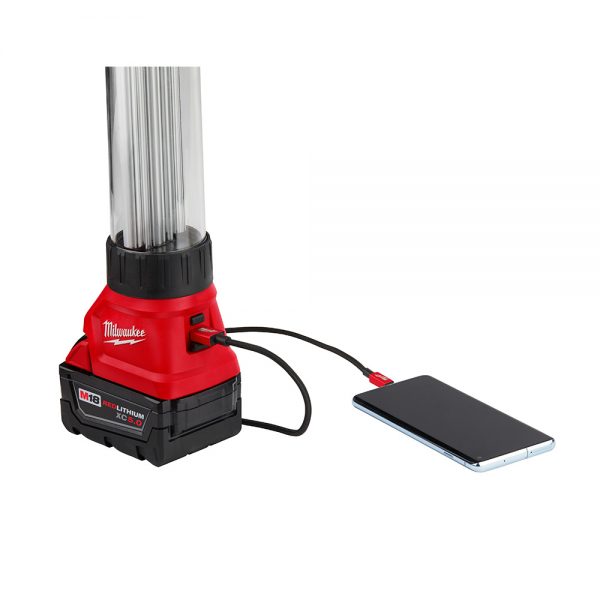 M18™ 18-voltios, linterna compacta iluminacion 360 grados 2363-20 Milwaukee, 700 lumens alta definicion, con puerto de carga USB sin batería - Imagen 5