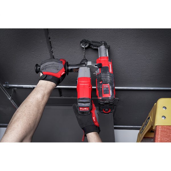 Milwaukee M12™ FUEL Brushless 12-voltios, Rotomartillo SDS PLUS 5/8" inalámbrico MW241622XC, con dos baterías ion de litio carga extendida de 4.0 amperios, incluye estuche y cargador - Imagen 10