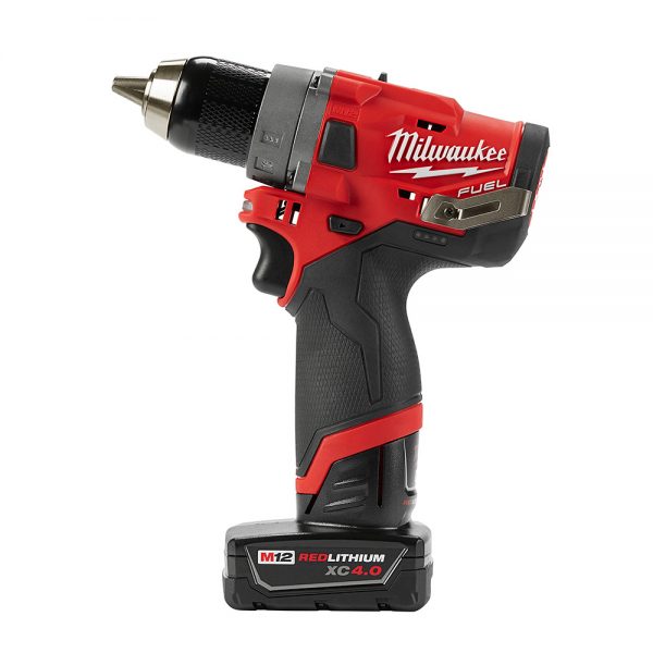 Milwaukee M12™ FUEL Sin Escobillas12-voltios, Taladro/Atornillador de 1/2” inalámbrico con dos baterías ion de litio de 4.0 amperios, MW250322, incluye estuche y cargador multivoltaje - Imagen 4