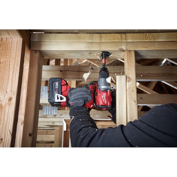 Milwaukee M18™ FUEL Kit Brushless 18-voltios ion de Litio Taladro Percutor/Atornillador de 1/2” pulgada inalámbrico con dos baterías de 5.0 amperios, MW280322, incluye estuche y cargador multivoltaje - Imagen 16