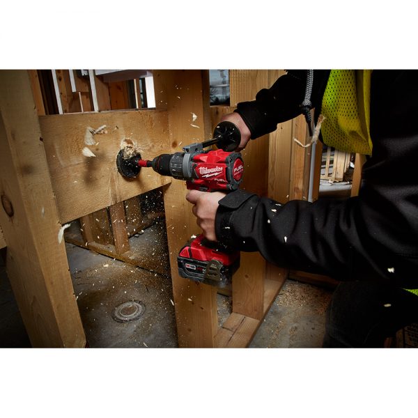 Milwaukee M18™ FUEL Kit Brushless 18-voltios ion de Litio Taladro Percutor/Atornillador de 1/2” pulgada inalámbrico con dos baterías de 5.0 amperios, MW280322, incluye estuche y cargador multivoltaje - Imagen 18