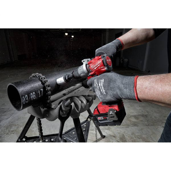 Milwaukee M18™ FUEL Kit Brushless 18-voltios ion de Litio Taladro Percutor/Atornillador de 1/2” pulgada inalámbrico con dos baterías de 5.0 amperios, MW280322, incluye estuche y cargador multivoltaje - Imagen 12