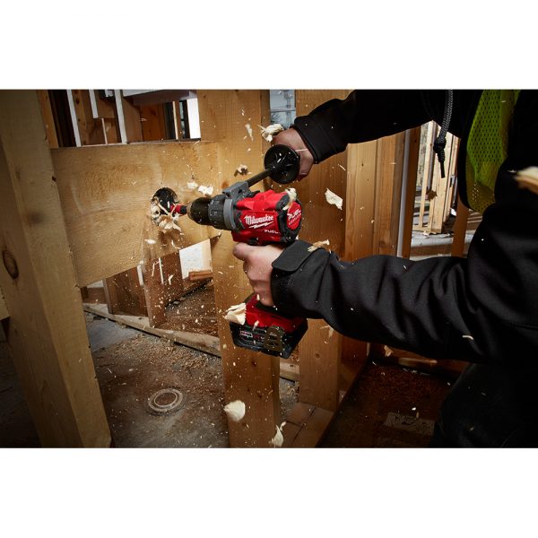 Milwaukee M18™ FUEL Kit Brushless 18-voltios ion de Litio Taladro Percutor/Atornillador de 1/2” pulgada inalámbrico con dos baterías de 5.0 amperios, MW280422, incluye estuche y cargador multivoltaje - Imagen 18