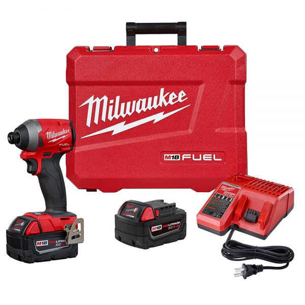 M18™ FUEL Brushless 18-voltios Atornillador de impacto hexagonal de 1/4" inalámbricos 2853-22 Milwaukee, con dos baterías ion de litio de 5.0 amperios, incluye estuche y cargador - Imagen 2