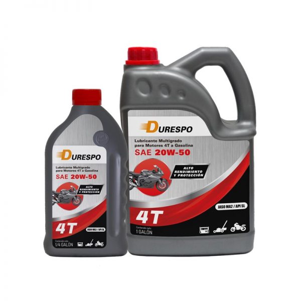 Lubricante 20W50 ideal para motores 4 tiempos de la cortacésped