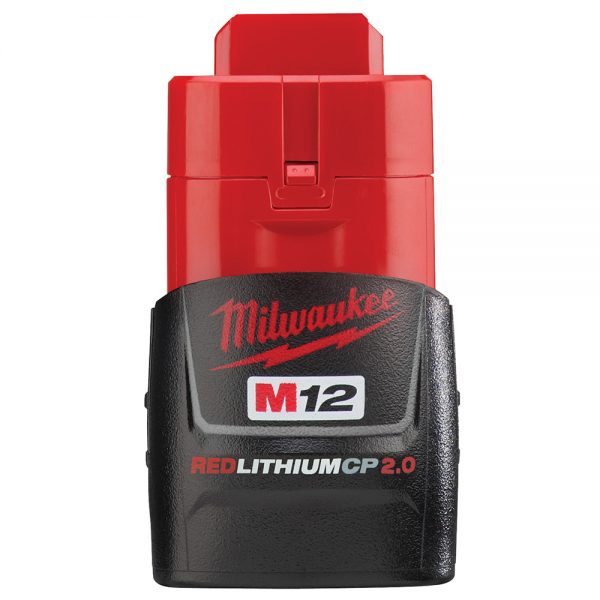 M12™ 12-voltios, bateria compacta 12V 48-11-2420 Milwaukee, 2.0 amperios REDLITHIUM™
