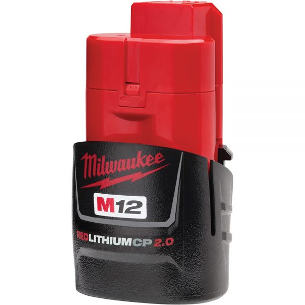 M12™ 12-voltios, bateria compacta 12V 48-11-2420 Milwaukee, 2.0 amperios REDLITHIUM™ - Imagen 2