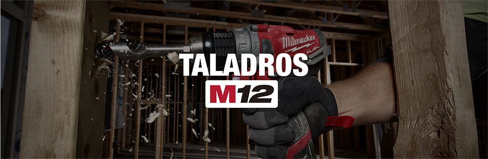 Milwaukee M12™ Kit con escobillas 12-voltios ion de Litio Taladro Percutor/ Atornillador de 3/8” pulgadas inalámbrico con dos baterías de 1.5 amperios,  MW240822, incluye estuche y cargador multivoltaje - Durespo