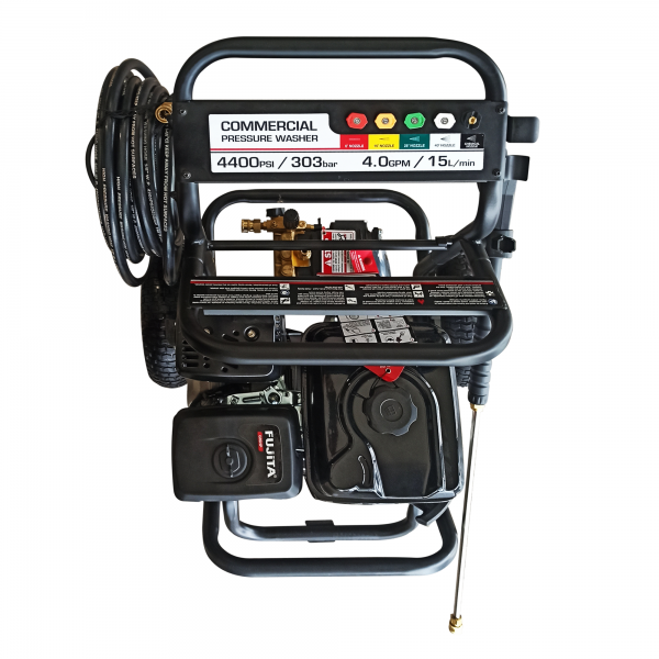 Fujita Hidrolavadora a Gasolina 4.400 PSI Max. 15.2 Lt/min 16 HP LHIDROG16 - Imagen 4